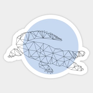 Crocodile Geometric 2 Sticker